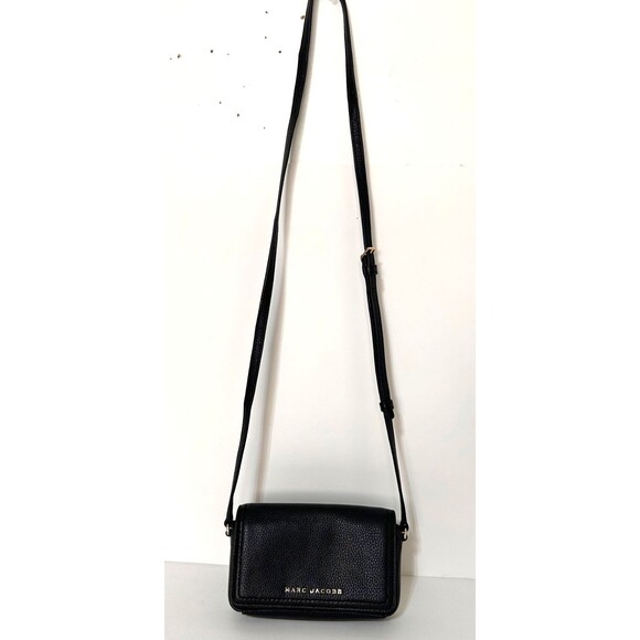 Marc Jacobs Groove Mini Bag Black Gold Hardware Leather Crossbody H107L01FA21 - Picture 2 of 15